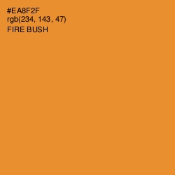 #EA8F2F - Fire Bush Color Image